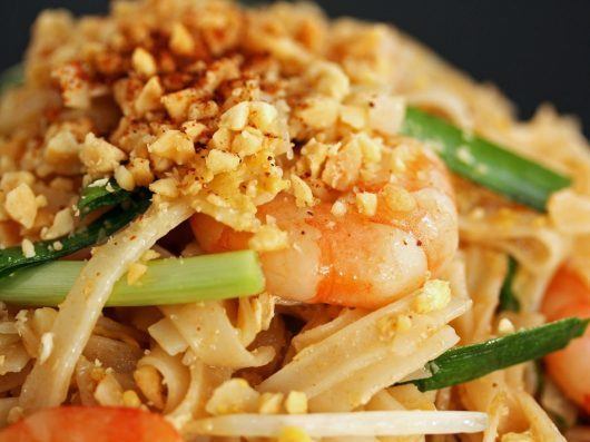 Autentisk pad thai - Stegte nudler med rejer