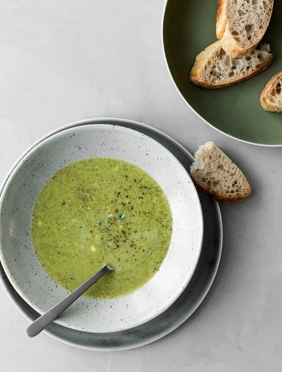 broccolisuppe med blåskimmelost - enkel suppe med masser af smag fra osten
