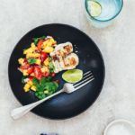 Grillet havtaske med mangosalsa