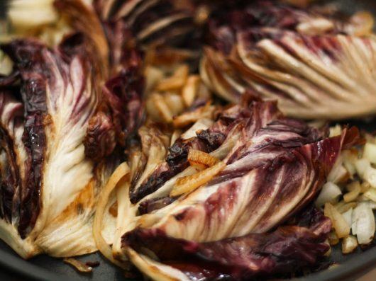 Andebryst med græskar, braiseret radicchio og portvinssauce