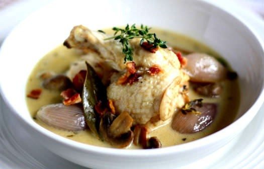 Coq au vin blanc