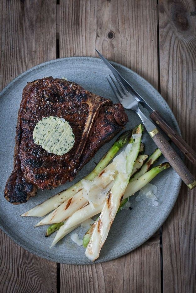 T-bonesteak med bearnaisesmør